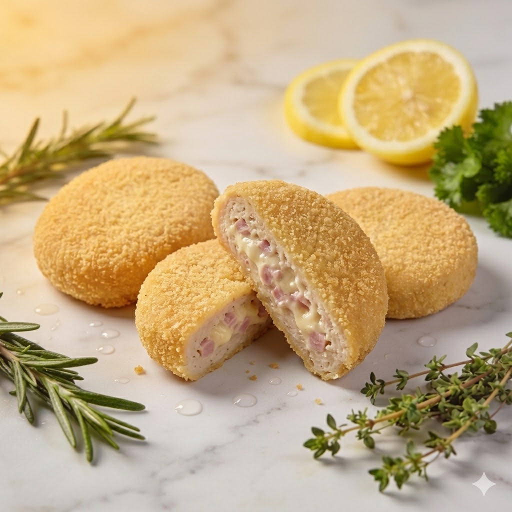 Medallón de Pollo: Jamón y Muzzarella (5 Kg)